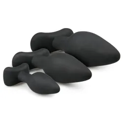 EasyToys Anal Collection Kit de 3 plugs silicone Rocket Noirs